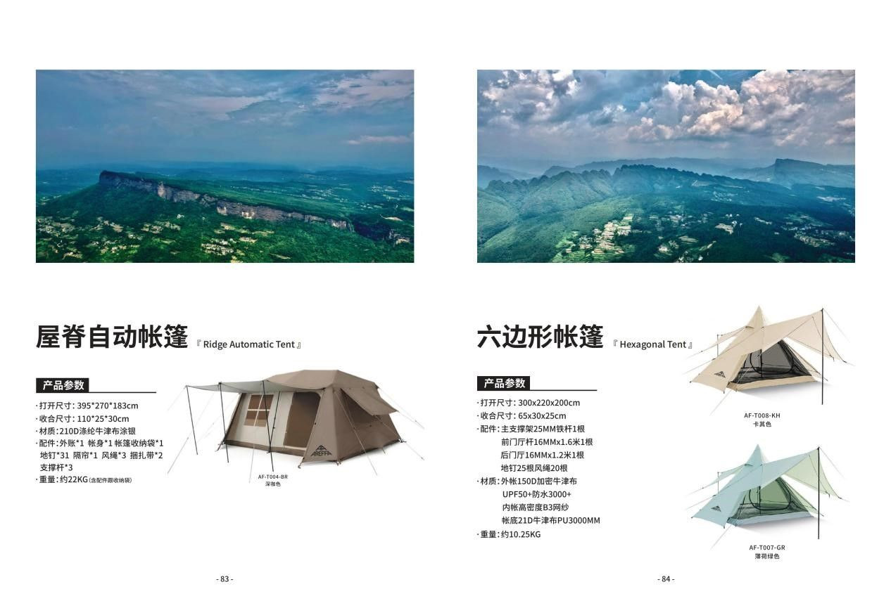 Rooftop Automatic Tent and Hexagonal Tent